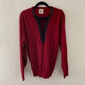 Furst of a Kind dark red sweater from LF